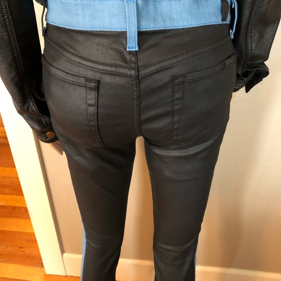 Woman’s 7 For All Mankind blue and black jeans. - Picture 6 of 8